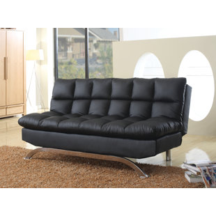 BRAYDEN STUDIO® Aghi 72.5'' Faux Leather Convertible Sofa