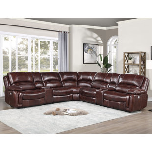 STEVE SILVER FURNITURE 7 - Piece Upholstered Power Reclining Sectional