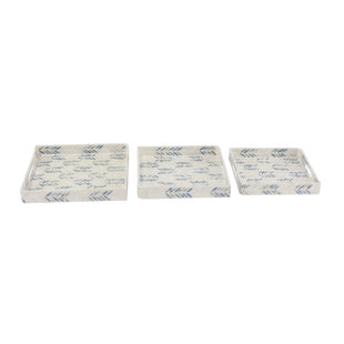 DAKOTA FIELDS Jason Stoneware Tray - Set of 3