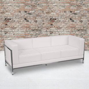 FLASH FURNITURE Hercules LeatherSoft Modular Sofa with Quilted Tufted Seat and Encasing Frame