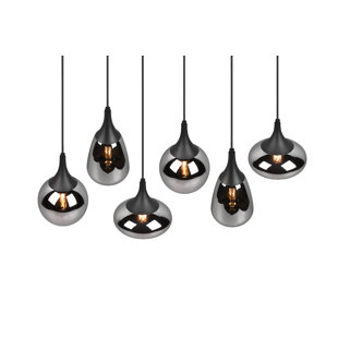 PERSPECTIONS Pendelleuchte Adaryl,6Xe14 Olm