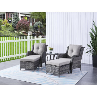 HUMMUH Carolina 2 - Person Outdoor Seating Group with Cushions