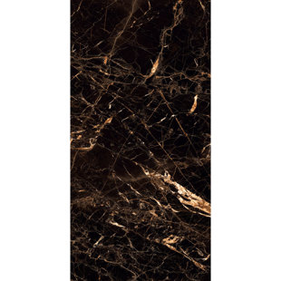 MALAKAN INC. 24" X 48" Porcelain Wall & Floor Tile Portoro Gold