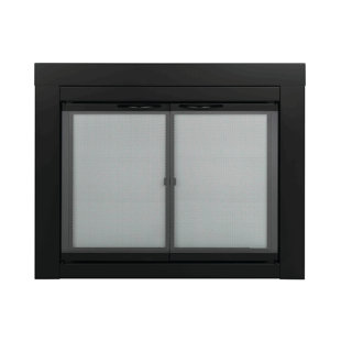 EBERN DESIGNS Abdal Cabinet Steel Fireplace Door