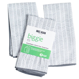 ONCE AGAIN HOME CO. Microfiber Chevron Tea Towel (Set of 2)