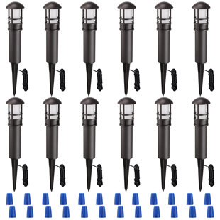 LEDVANS Magnifique LED Hardwired Pathway Light, Low Voltage Waterproof Landscape Lighting (Set of 12)