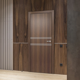 VALUSSO DESIGN LLC Stripe 80'' Hollow Flush Standard Door