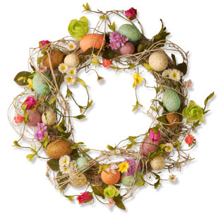 National Tree Company 18" Garden Accents Easter Egg Wreath