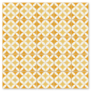 VILLA LAGOON TILE Circulos 8" x 8" Cement Patterned Wall & Floor Tile