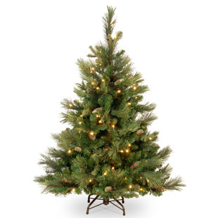 STEELSIDE™ Ceibhfhionn 4.5' Lighted Artificial Pine Christmas Tree