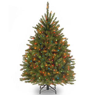 National Tree Company Dunhill Fir Tree with Multicolor Lights