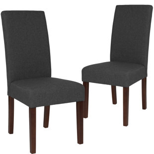 WILLA ARLO™ INTERIORS Arruda Tufted Parsons Chair with Side Panel Detail (Set of 2)