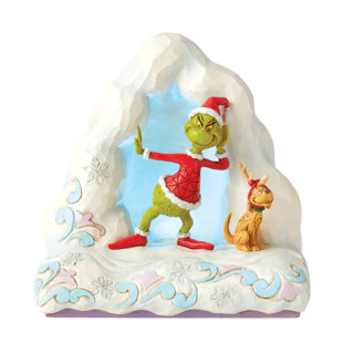 THE GRINCH BY JIM SHORE Grinch Standing by Mounds of Snow Illuminated Figurine