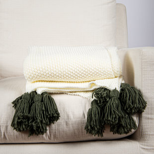 BEST HOME FASHION, INC. Cable Knit Throw Blanket