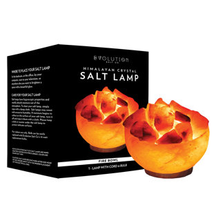 EVOLUTION SALT CO Fire Bowl Himalayan Salt Lamp