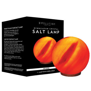 EVOLUTION SALT CO Sphere Himalayan 6 lbs Salt Lamp