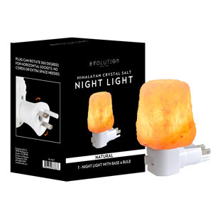 EVOLUTION SALT CO Natural Himalayan 1 lb Salt Lamp