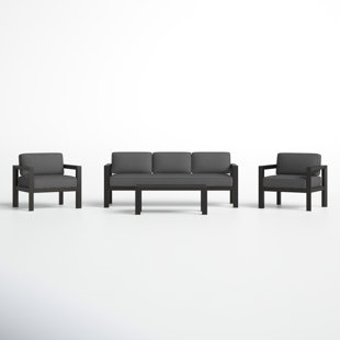 JOSS & MAIN Greyson 5 - Person Outdoor Seating Group with Cushions