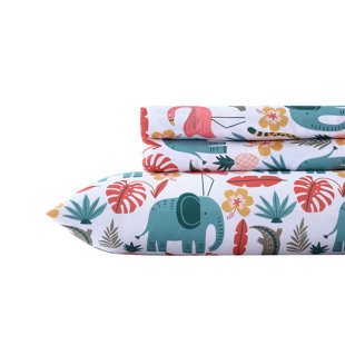 POPPY & FRITZ KIDS Wild Animals Microfiber Sheet Set