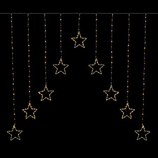 PREMIER DECORATIONS LTD 1.2x1.2m Star Curtain Light