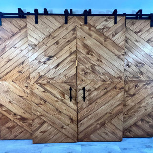 STUMPS CUSTOM WOOD Paneled Wood Barn Door without Installation Hardware Kit