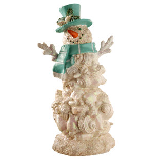 National Tree Company 11 in. Seashell Snowman Holiday Decor