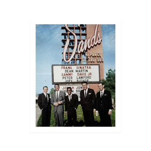 GLOBE PHOTOS ENTERTAINMENT & MEDIA The Rat Pack On Paper Print