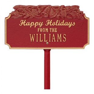 WHITEHALL PRODUCTS Happy Holidays Garden Stake