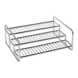 DESIGN IMPORTS Freestanding Stainless Steel Spice Rack