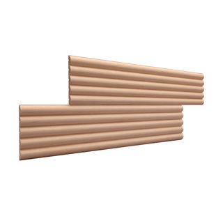 ORNAMENTAL MOULDINGS Reeded Hardwood 5 H x 96 W Accent Moulding