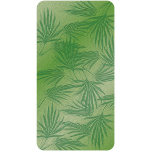 NO SLIP MAT BY VERSATRACTION Palm Frond Bath Tub and Rectangle Non-Slip Floral Shower mat