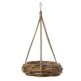 BAY ISLE HOME™ Abrihet Handmade Wood Hanging Planter