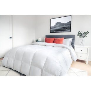 HIGHLAND FEATHER 575 Fill Power All Season White Duck Down Comforter