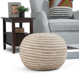 SIMPLI HOME Yolanda Upholstered Pouf