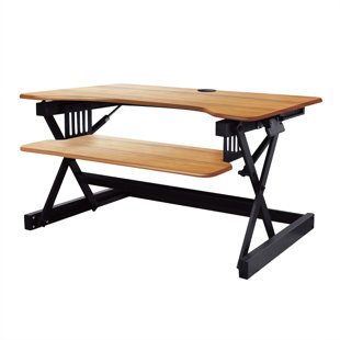 SYMPLE STUFF Rocelco Retractable Keyboard Tray Height Adjustable Standing Desk Converter