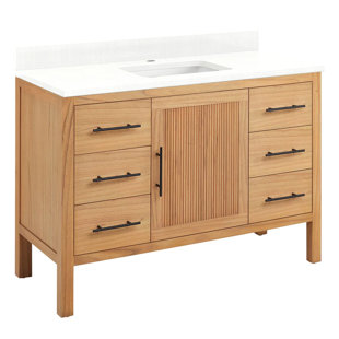 SIGNATURE HARDWARE 48" Ayanna Single Bathroom Vanity Set with Rectangular Undermount Sink