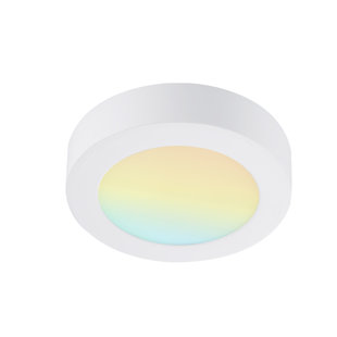RUN BISON 7 in. Round Color Selectable Integrated LED Flush Mount Downlight