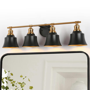 NEWWORLDDECOR Dimmable 3-Light Bathroom Vanity Light