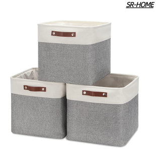 SR-HOME Fabric Basket Set (Set of 3)
