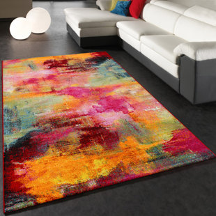HASHTAG HOME Jarred Abstract Area Rug