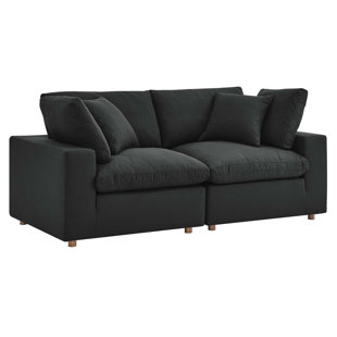 Modway Commix Down-Filled Overstuffed Upholstered Sectional Sofa Set, 2 Piece