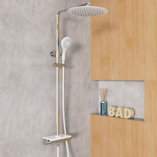 EISL Shower set Grande Vita Shower system with thermostat and shelf
