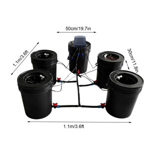 FRONG Hydroponics Growing System (5 Buckets + Reservoir Kit)
