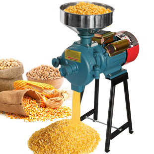 JTANGL Electric Grain Grinder Mill, 3000W 110V Corn Grinder Mill Electric, Dry Cereals Rice Coffee Wheat Corn Mills With Funnel, Grain Grinder Mill Powder Machine