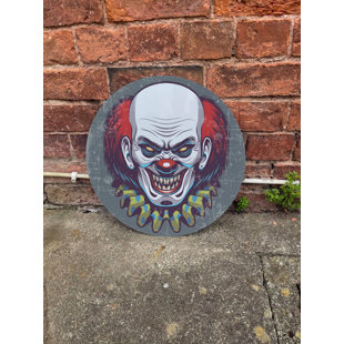 DIE SAISONTRUHE Hallowenn Scary Clowns Head Circle