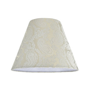 ASPEN CREATIVE CORPORATION 11" H Jacquard Textured Fabric Empire Lamp Shade ( Spider ) in Taupe