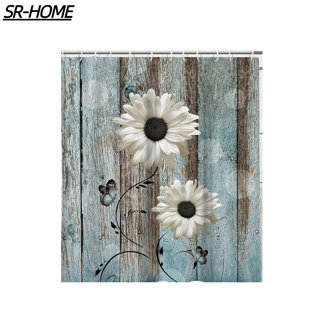 SR-HOME 13 Piece Shower Curtain Set + Hooks