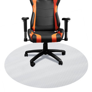 DESKU Low Pile Carpet Straight Round Chair Mat