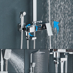 BELFRY BATHROOM Thermostatische Duscharmatur mit dualem Duschkopf Aghen