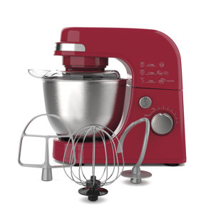 Hamilton Beach® 7-Speed 4-Quart Electric Stand Mixer with Splash Guard, Dough Hook, Flat Beater, and Whisk Attachments